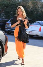 CHRISSY TEIGEN Out and About in Los Angeles 02/24/2021