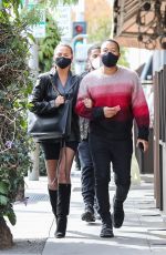 CHRISSY TEIGEN Out for Lunch at Il Pastaio in Beverly Hills 02/01/2021