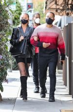 CHRISSY TEIGEN Out for Lunch at Il Pastaio in Beverly Hills 02/01/2021