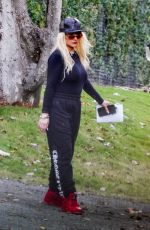CHRISTINA AGUILERA Heading to a Recording Studio in Miami 02/15/2021