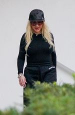 CHRISTINA AGUILERA Heading to a Recording Studio in Miami 02/15/2021