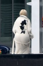 CHRISTINA AGUILRA in Swimsuit at a Pool in Miami 02/12/2021