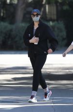 CHRISTINA SCHWARZENEGGER Leaves Tennis Practice in Brentwood 02/22/2021