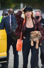 CHRISTINE QUINN and Christian Richard Take off in Their Private Jet 02/14/2021