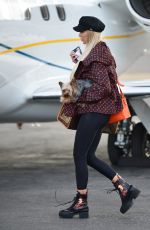 CHRISTINE QUINN and Christian Richard Take off in Their Private Jet 02/14/2021