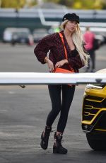 CHRISTINE QUINN and Christian Richard Take off in Their Private Jet 02/14/2021