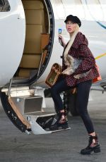 CHRISTINE QUINN and Christian Richard Take off in Their Private Jet 02/14/2021