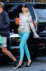 CHRISTINE QUINN Out with Her Husband in Beverly Hills 02/08/2021