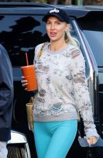 CHRISTINE QUINN Out with Her Husband in Beverly Hills 02/08/2021