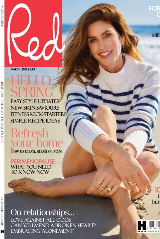 CINDY CRAWFORD in Red Magazine, UK March 2021