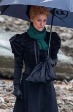 CLAIRE DANES on the Set of The Essex Serpent in London 02/22/2021