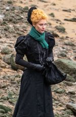 CLAIRE DANES on the Set of The Essex Serpent in London 02/22/2021
