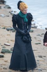 CLAIRE DANES on the Set of The Essex Serpent in London 02/22/2021