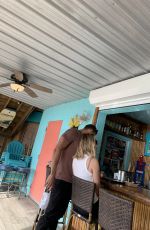 CLARE CRAWLEY at a Bar in Florida 02/16/2021
