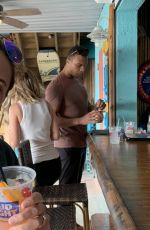 CLARE CRAWLEY at a Bar in Florida 02/16/2021
