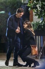 DAISY EDGAR JONES and Sebastian Stan Kissing on the Set of Fresh in Vancouver 02/10/2021