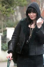 DAISY LOWE Out with her Dog in London 02/04/2021