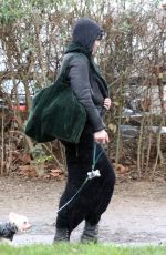 DAISY LOWE Out with her Dog in London 02/04/2021