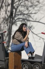 DAKOTA JOHNSON on the Set of Am I Ok in Los Angeles 02/02/2021