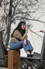 DAKOTA JOHNSON on the Set of Am I Ok in Los Angeles 02/02/2021