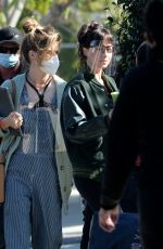 DAKOTA JOHNSON on the Set of Am I Ok in Los Angeles 02/03/2021