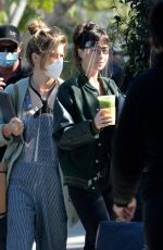 DAKOTA JOHNSON on the Set of Am I Ok in Los Angeles 02/03/2021