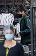 DAKOTA JOHNSON on the Set of Am I Ok in Los Angeles 02/03/2021