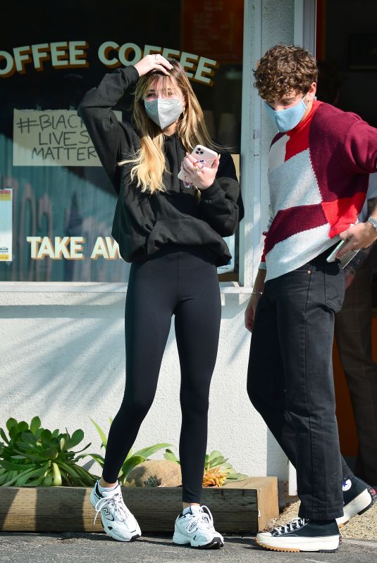 DELILAH HAMLIN and Eyal Booker Out for Coffee in West Hollywood 02/12/2021