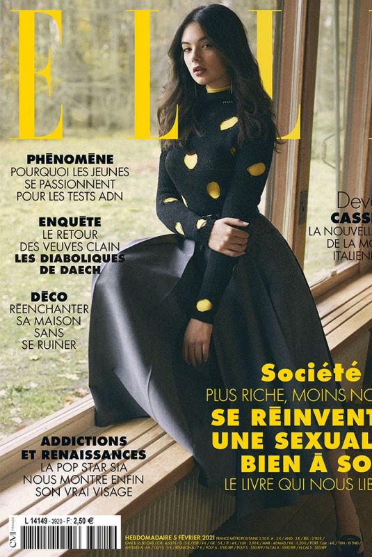 DEVA CASSEL in Elle Magazine, France February 2021