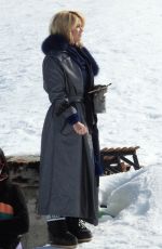 DILETTA LEOTTA on the Set of Who Framed Santa Claus? in Terminillo 02/18/2021