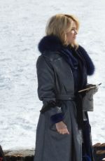 DILETTA LEOTTA on the Set of Who Framed Santa Claus? in Terminillo 02/18/2021