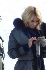 DILETTA LEOTTA on the Set of Who Framed Santa Claus? in Terminillo 02/18/2021