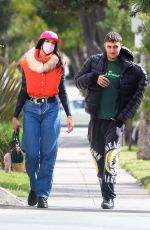 DUA LIPA and Anwar Hadid  Out in  Los Angeles 02/15/2021