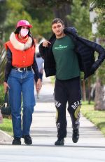 DUA LIPA and Anwar Hadid  Out in  Los Angeles 02/15/2021