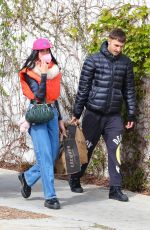 DUA LIPA and Anwar Hadid  Out in  Los Angeles 02/15/2021
