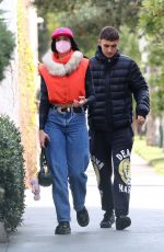DUA LIPA and Anwar Hadid  Out in  Los Angeles 02/15/2021