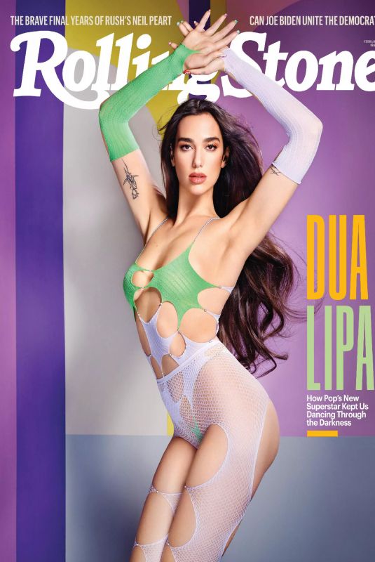 DUA LIPA in Rolling Stone Magazine, February 2021 Issue