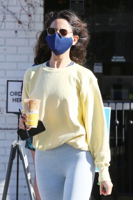 EIZA GONZALEZ at Alfred’s Coffee in Los Angeles 02/12/2021