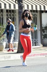 EIZA GONZALEZ in a Sports Bra Out in West Hollywood 02/02/2021