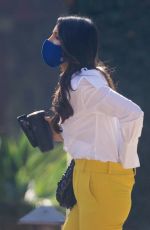 EIZA GONZALEZ Leaves a Meeting in Los Angeles 02/08/2021