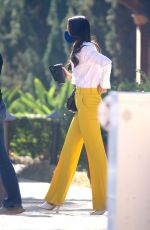 EIZA GONZALEZ Leaves a Meeting in Los Angeles 02/08/2021