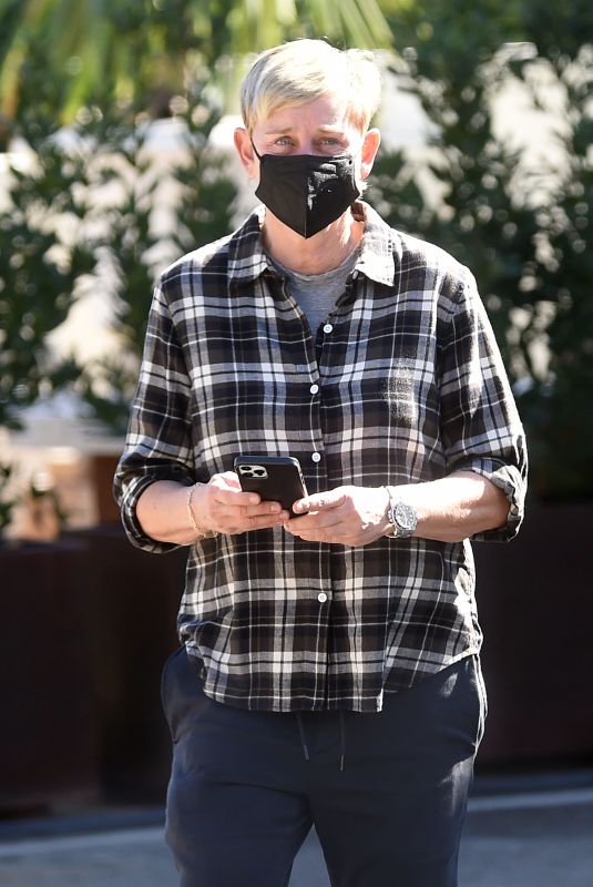 ELLEN DEGENERES Shopping for High End Fine Art at Luca in Montecito 02/05/2021