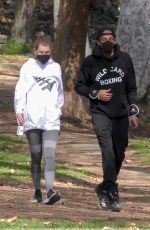 ELLEN POMPEO and Chris Ivery Out Hiking at Griffith Park in Los Feliz 02/16/2021