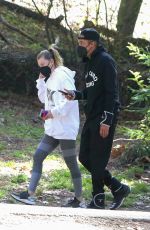 ELLEN POMPEO and Chris Ivery Out Hiking at Griffith Park in Los Feliz 02/16/2021