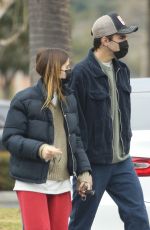 EMILIA MERKELL Leaves Vitamin Bar in Malibu 02/01/2021