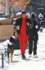 EMILY RATAJKOWSKI and Sebastian Bear-McClard Out with Their Dog in New York 02/20/2021