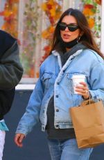 EMILY RATAJKOWSKI in Double Denim Out for Coffee in New York 02/22/2021