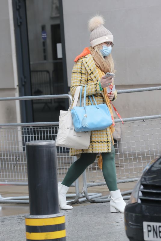 EMMA BARNETT Leaves BBC Studio in London 02/03/2021
