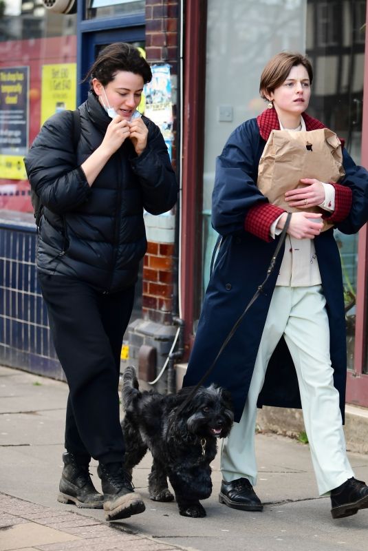 EMMA CORRIN Out with a Friend in London 02/05/2021