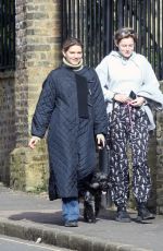 EMMA CORRIN Out with Her Dog in London 02/24/2021